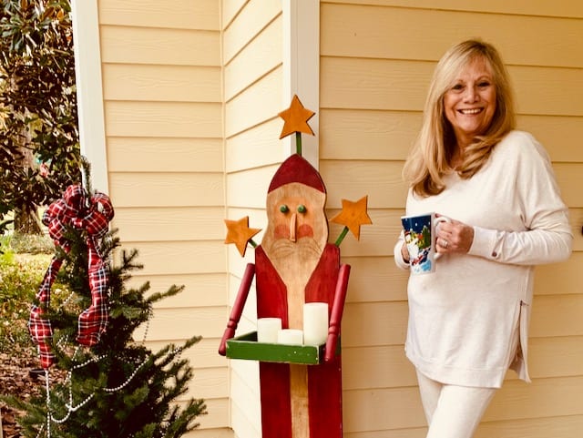 Christmas Coffee Chat on the Front Porch