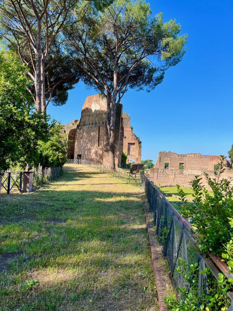 The Path from the Roman Forum up to Palatine Hill.