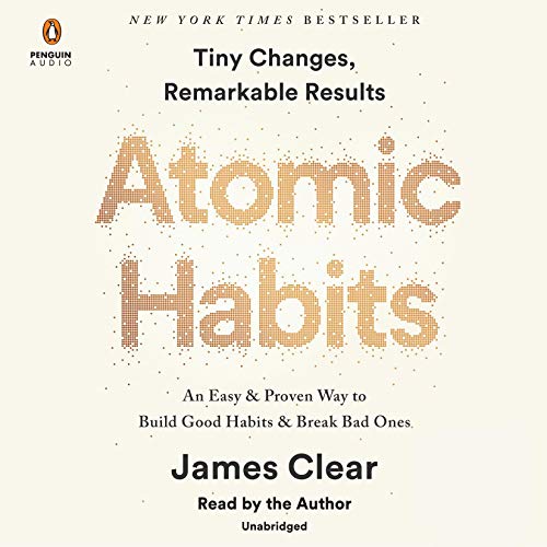Mid-February Musings and A Weekend Coffee Chat!  The book cover for Atomic Habits.